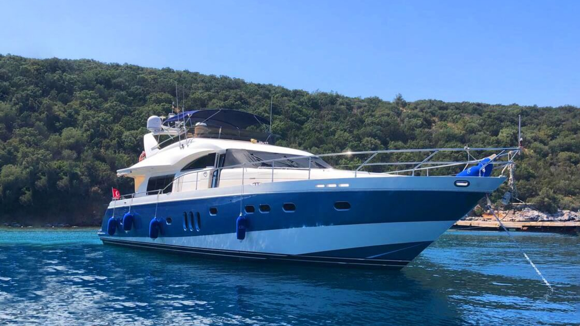 Bodrum Lux Motoryat Princess 75 - 4 Kabin 23 Metre