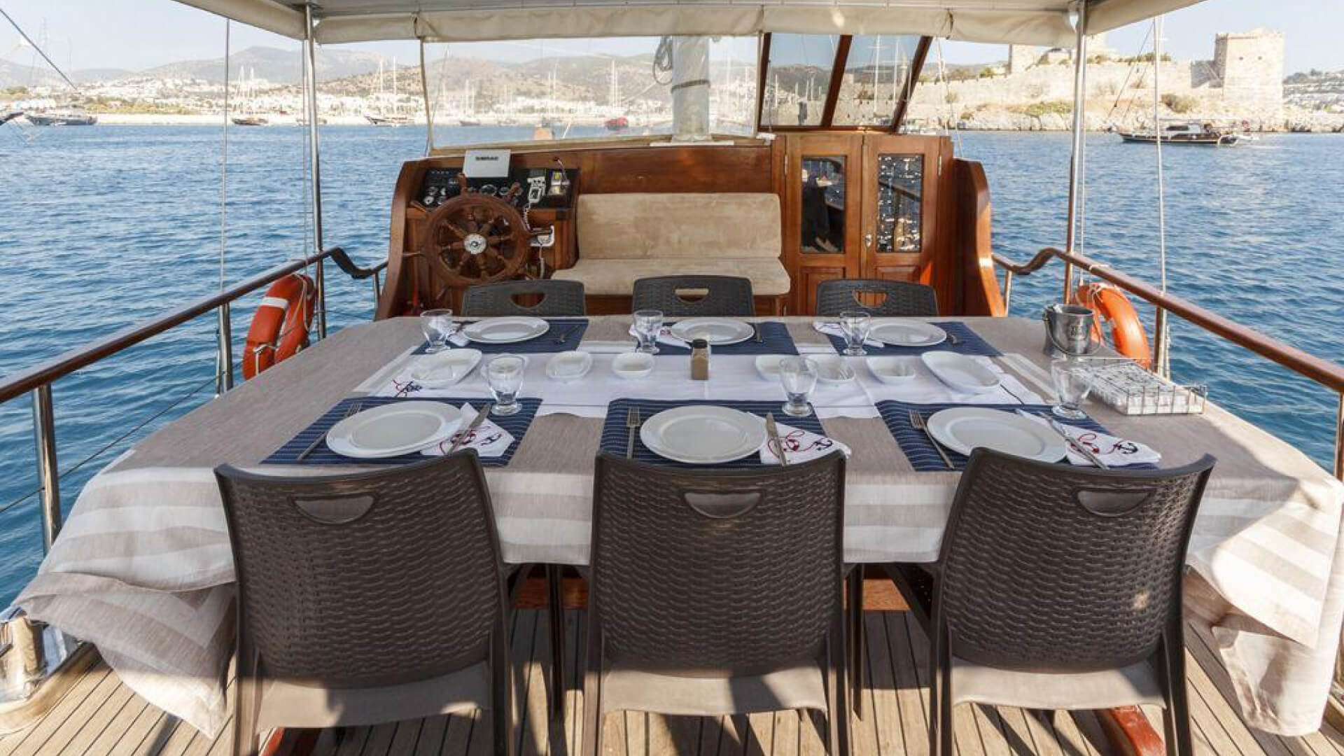 Bodrum Mavi Yolculuk Tekne Tatili 4 Kabin 18 Metre