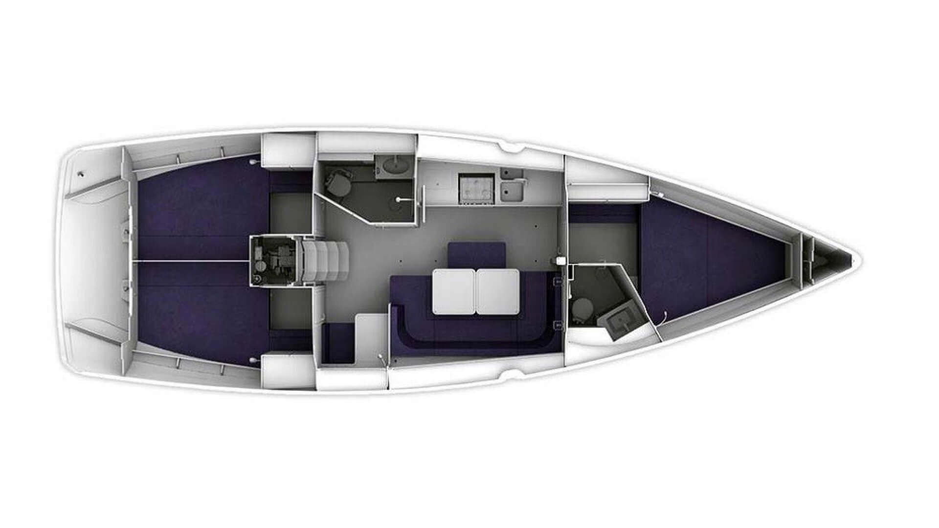 Bavaria Cruiser 41 Yelkenli Kiralama 3 Kabin 13 Metre