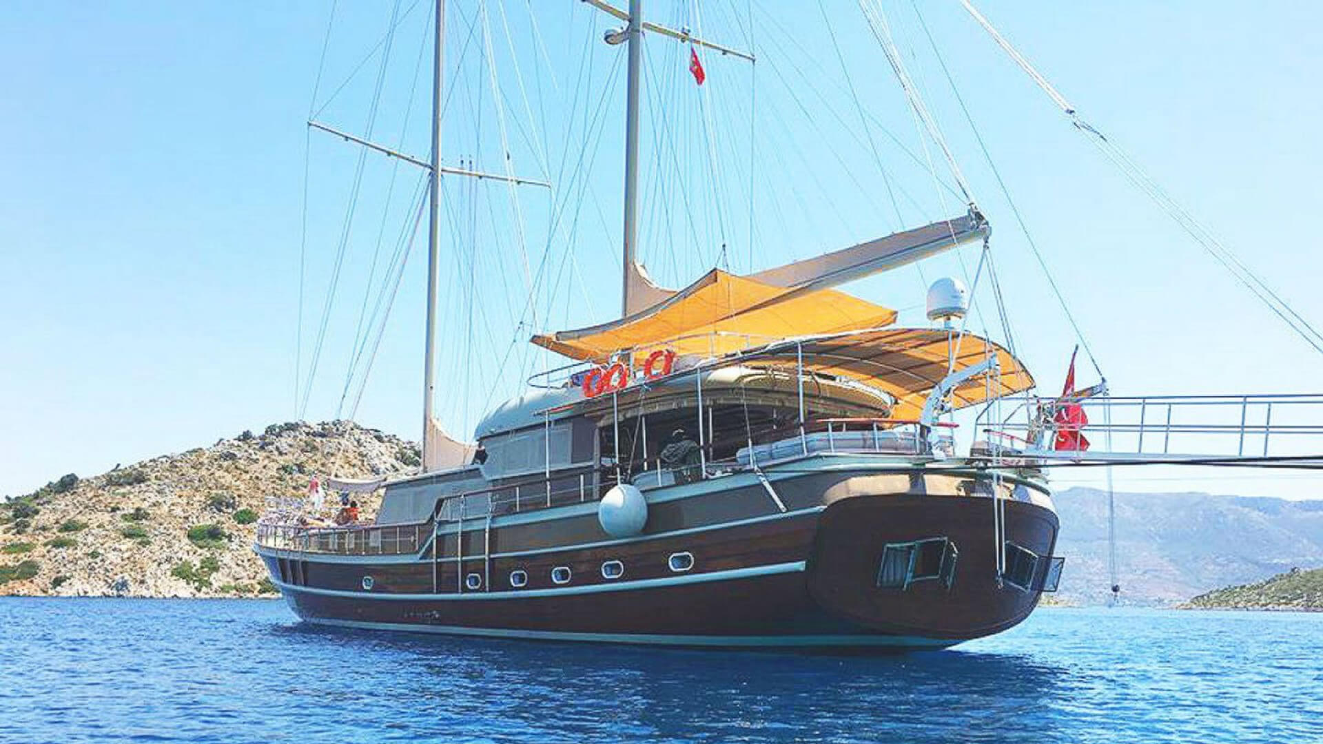 Bozburun Kiralık Lux Gulet Ketch 6 Kabin 31 Metre 