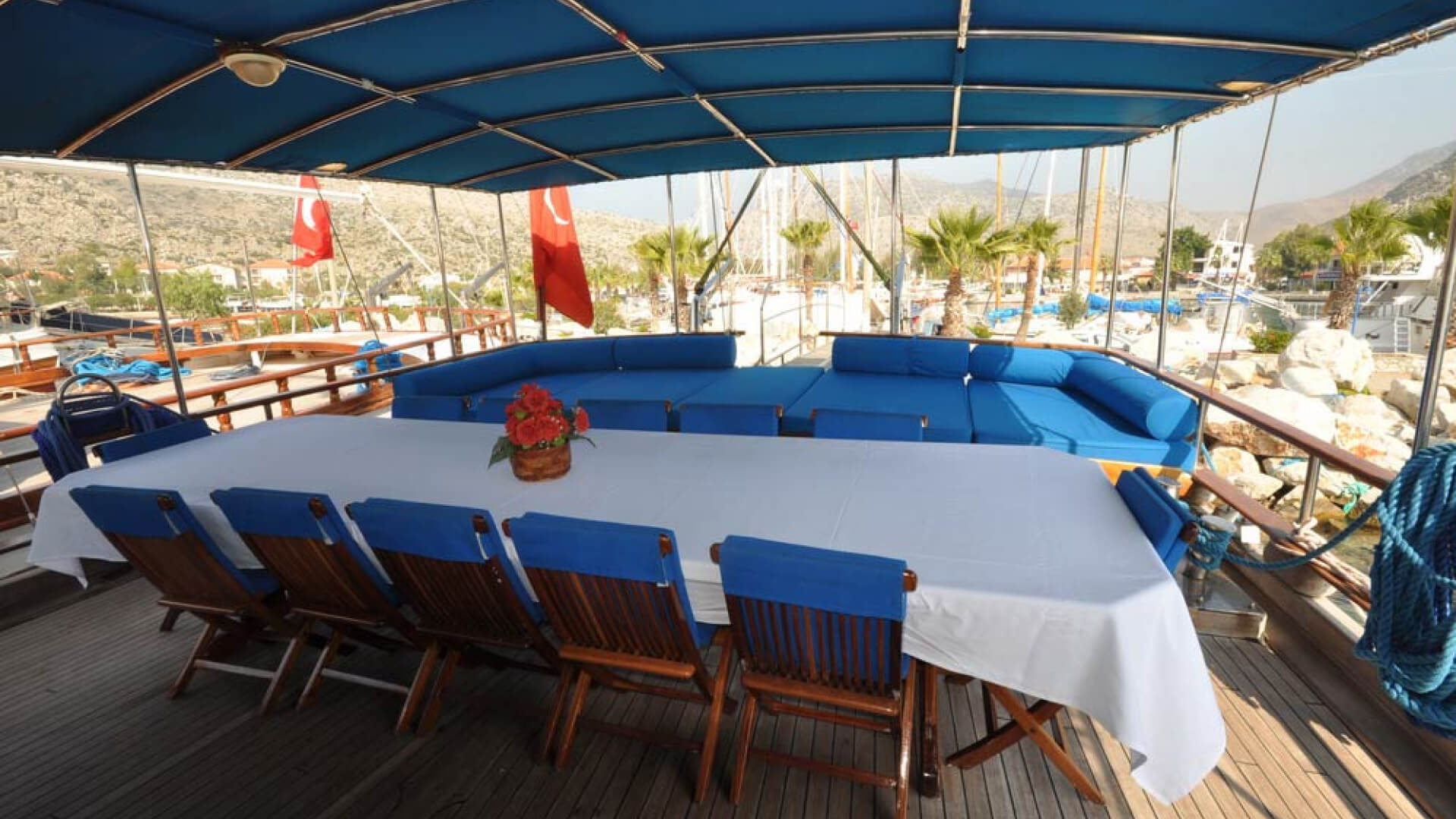 Mavi Yolculuk Turu Özel Kiralık 8 Kabin Lux Gulet 28 Metre