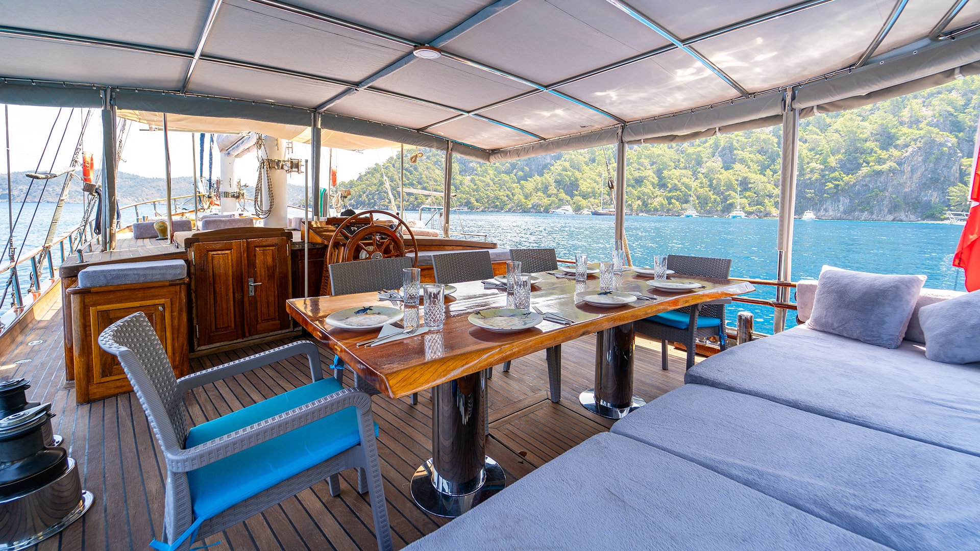 Fethiye Yelkenli Gulet Kiralama 3 Kabin 20 Metre