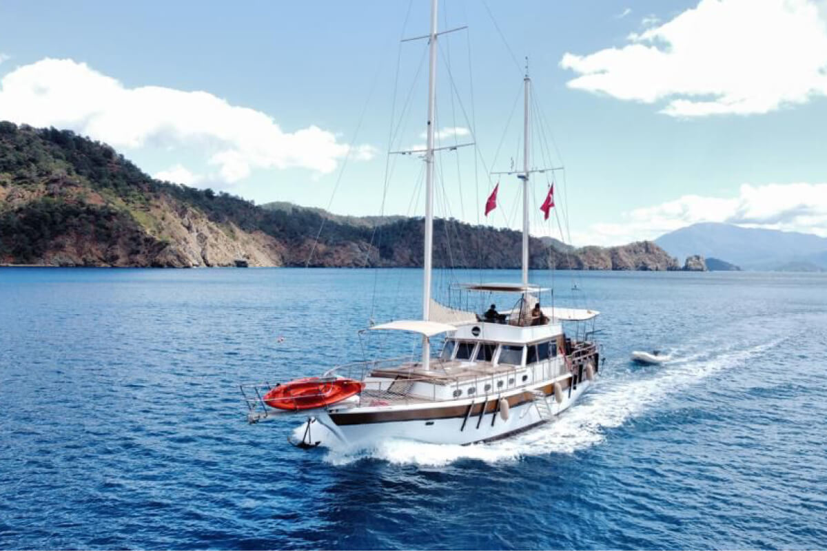 Göcek Lux Klimalı Kiralık Gulet 4 Kabin 20 Metre