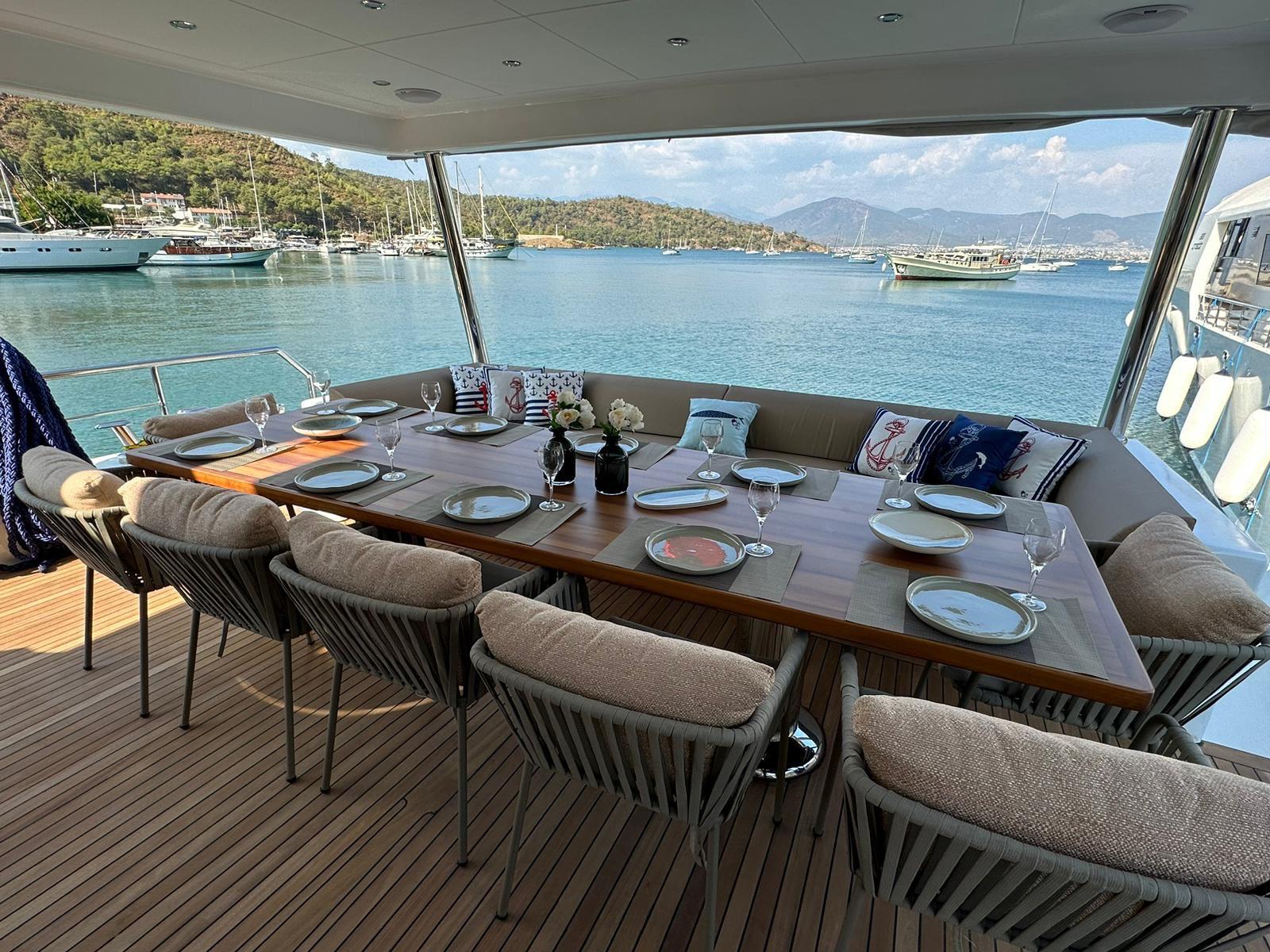 Fethiye Göcek Trawler Kiralama 4 Kabin 9 Kişilik 2023 Model 24 Metre