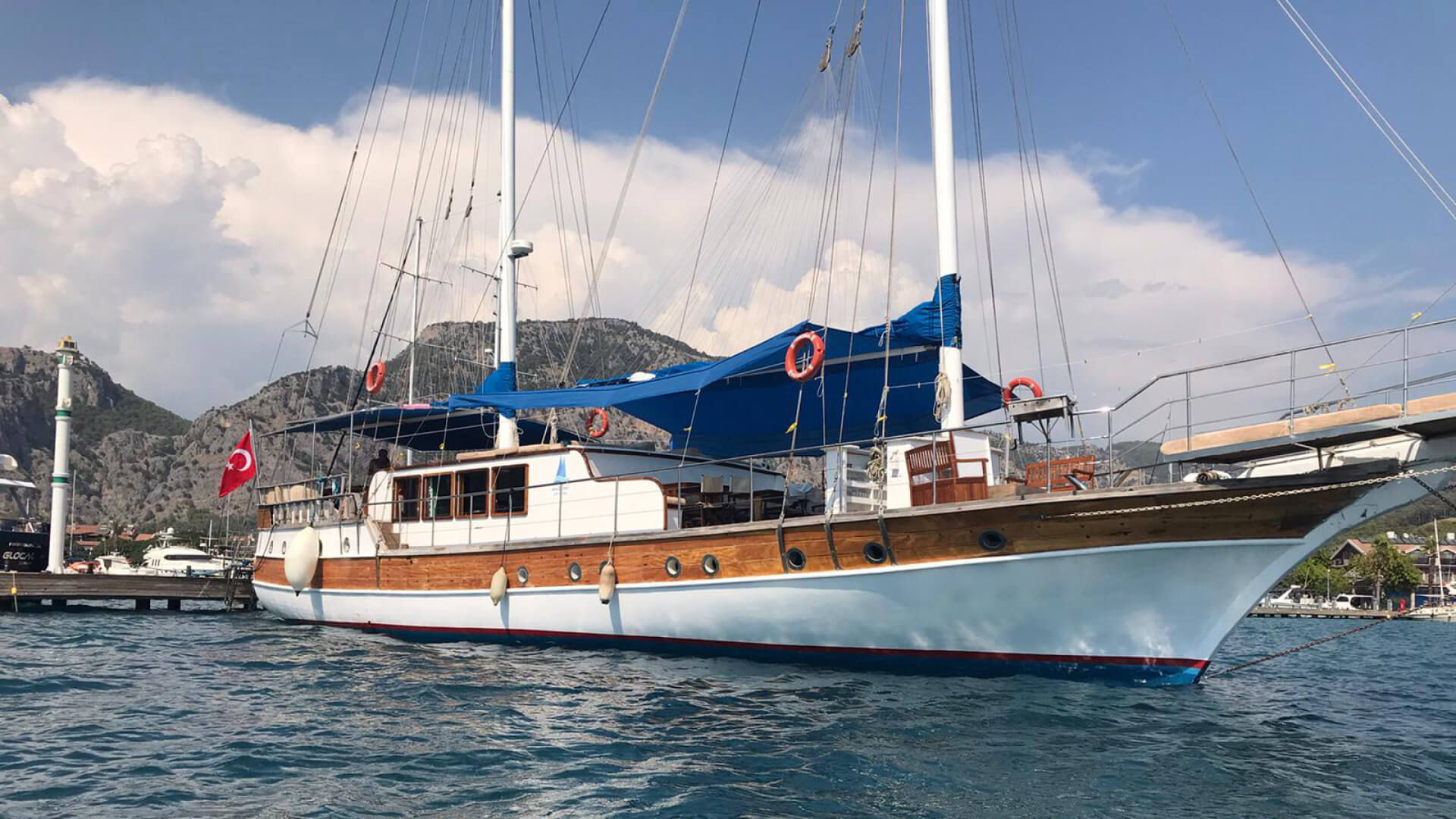 Göcek Lux Konaklamalı Gulet  6 Kabin 24 Metre Mavi Tur