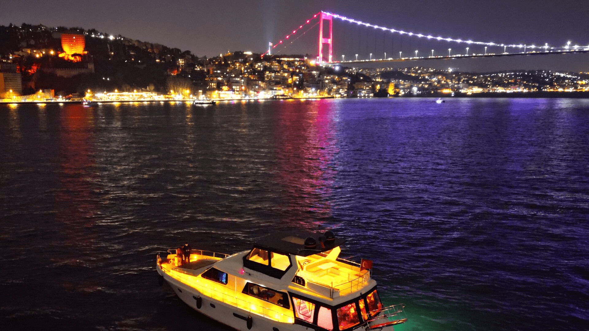 İstanbul Boğaz Turu Motoryat Kiralama 34 Kişilik  22 Metre 